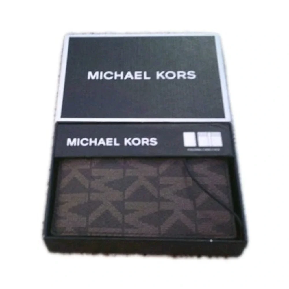 MICHAEL KORS Brown JET SET MENS BI FOLD WALLET